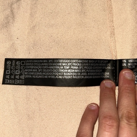 Zara knit women’s salmon colored buttonless cardigan - Picture 8 of 9